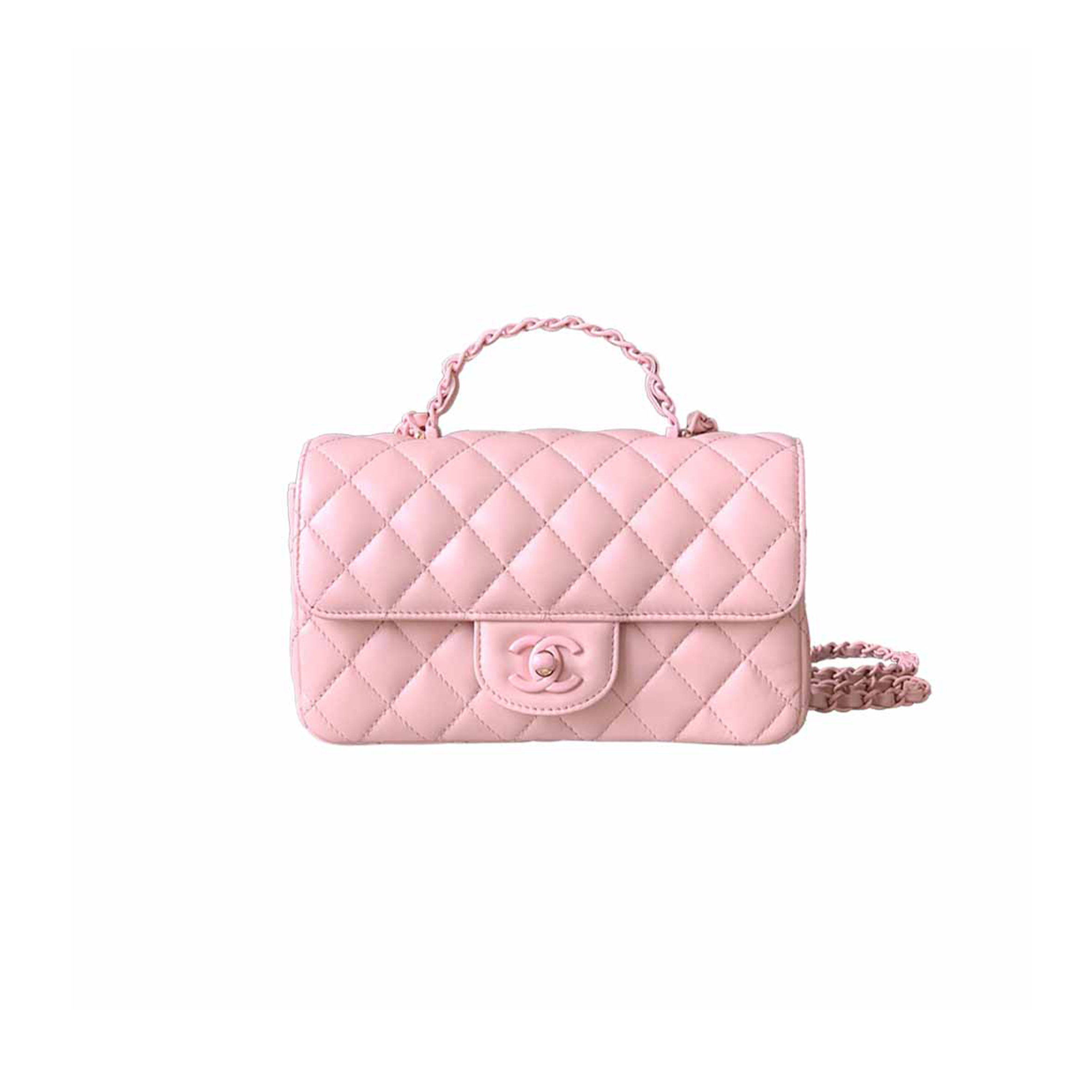 CHANEL MINI FLAP BAG WITH TOP HANDLE AS5243 (20*12.5*6cm)